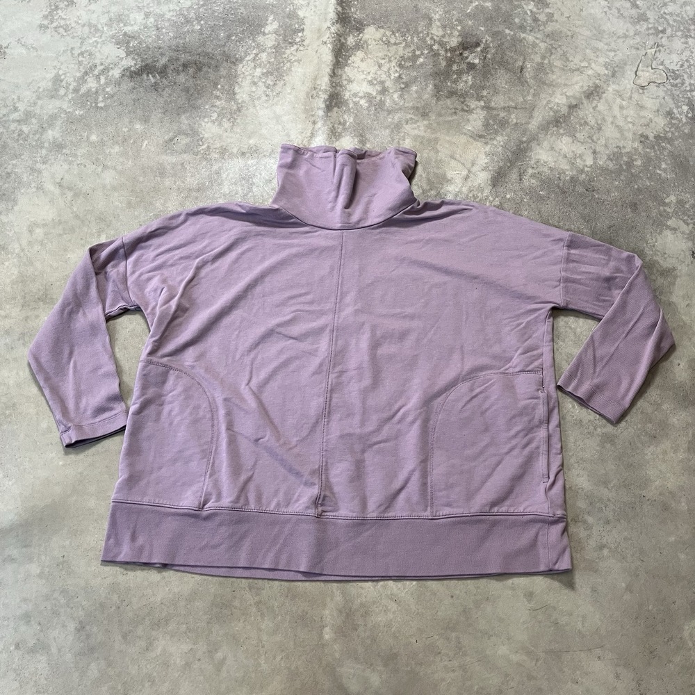 Pure Jill J. Jill Sweater Womens Size Large Petite Purple Boxy Pullover Relaxed